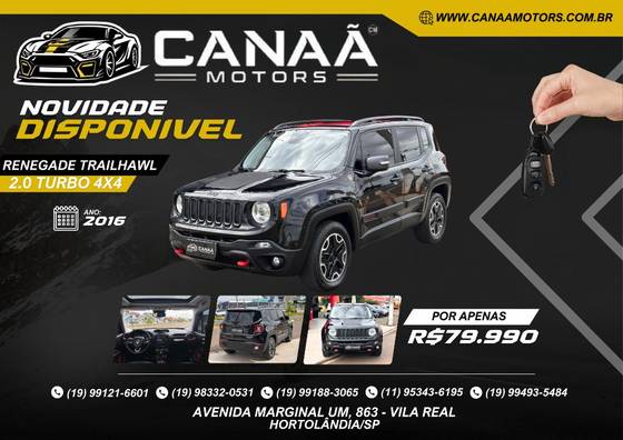 JEEP RENEGADE 2.0 16V TURBO DIESEL TRAILHAWK 4P 4X4 AUTOMÁTICO